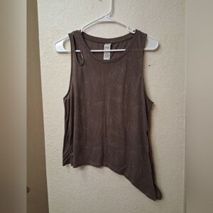 Women's Brown Sleeveless Top
